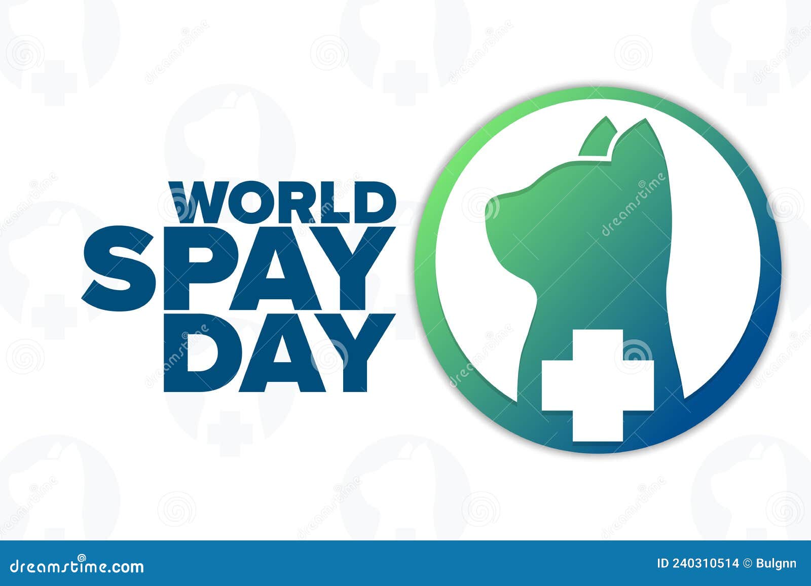 World Spay Day. Holiday Concept. Template for Background, Banner, Card