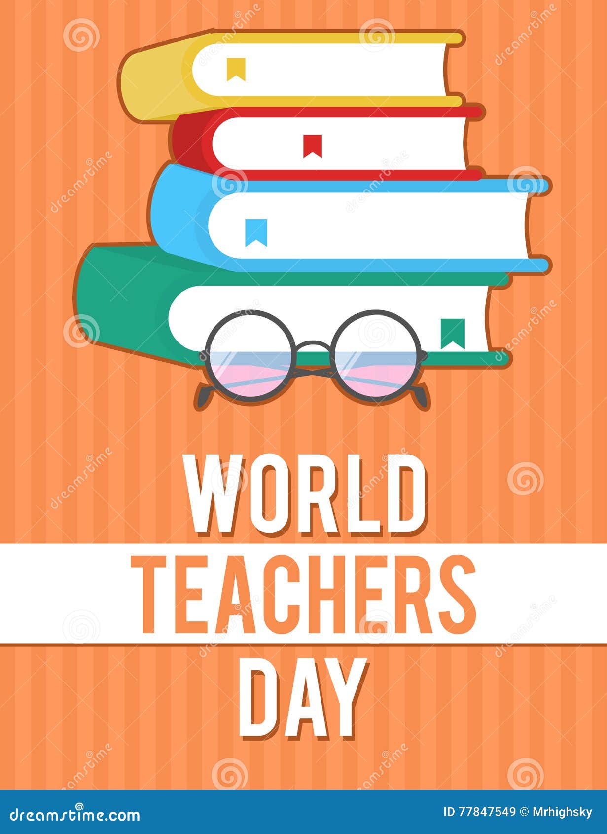 World Teachers Day Poster Design Stock Vector - Illustration of ...