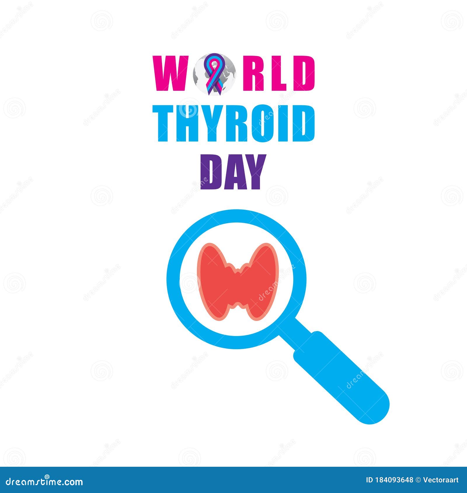 World Thyroid Day banner stock vector. Illustration of disease 184093648