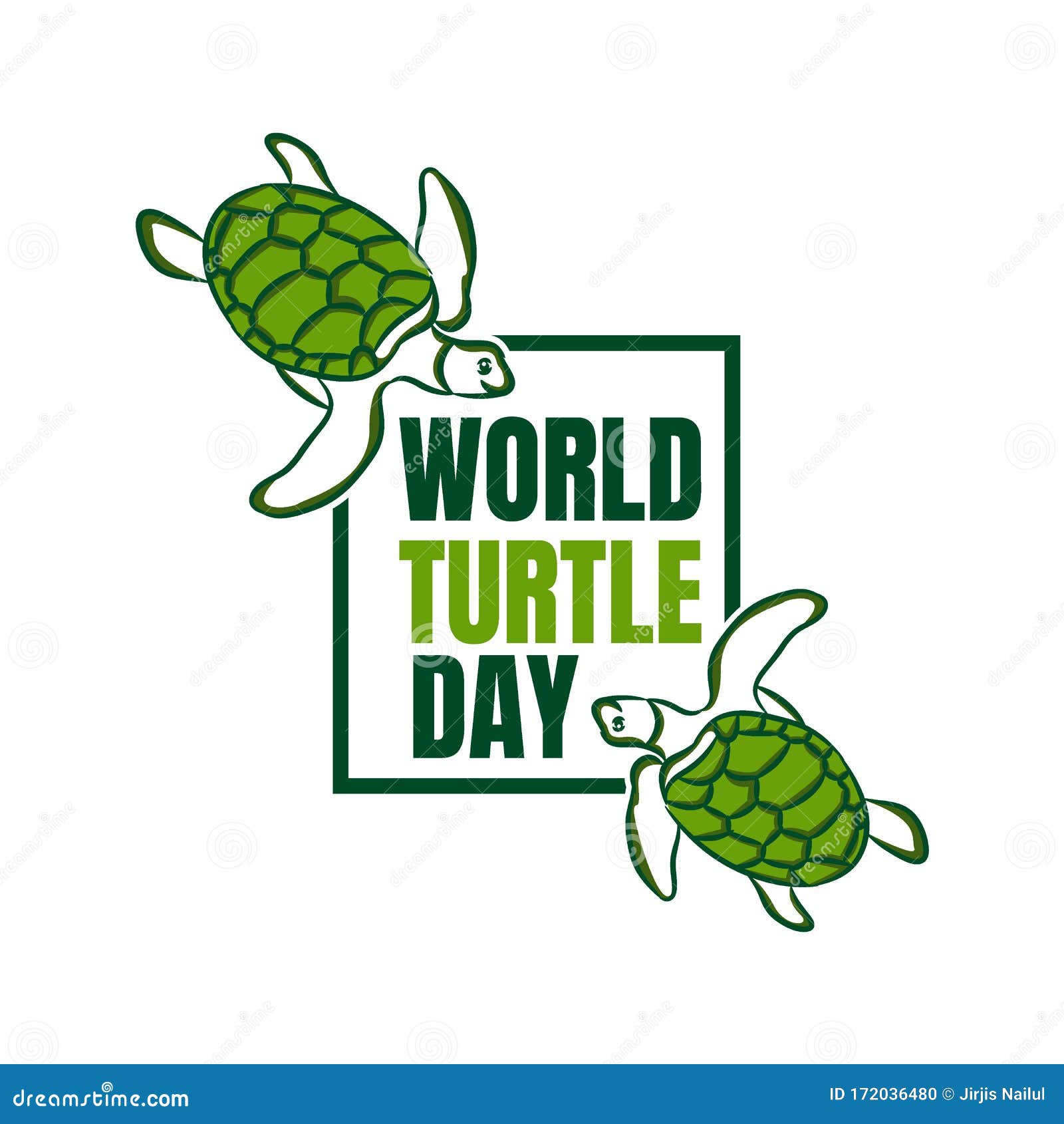 World Turtle Day Logo Vector Template Stock Vector Illustration Of Vector Poster