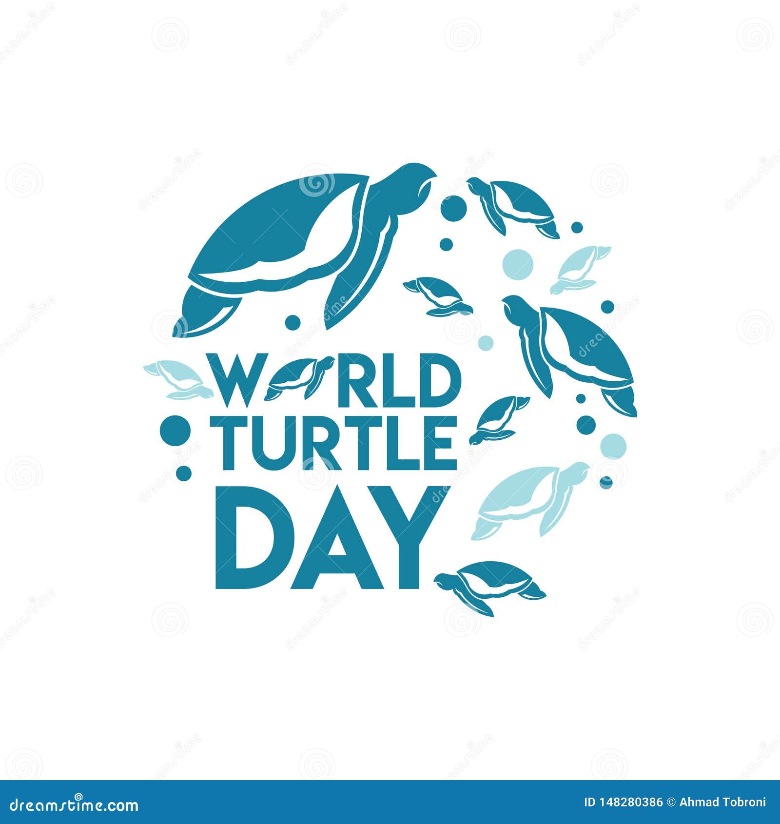 World Turtle Day Vector Template Design Illustration Stock Vector