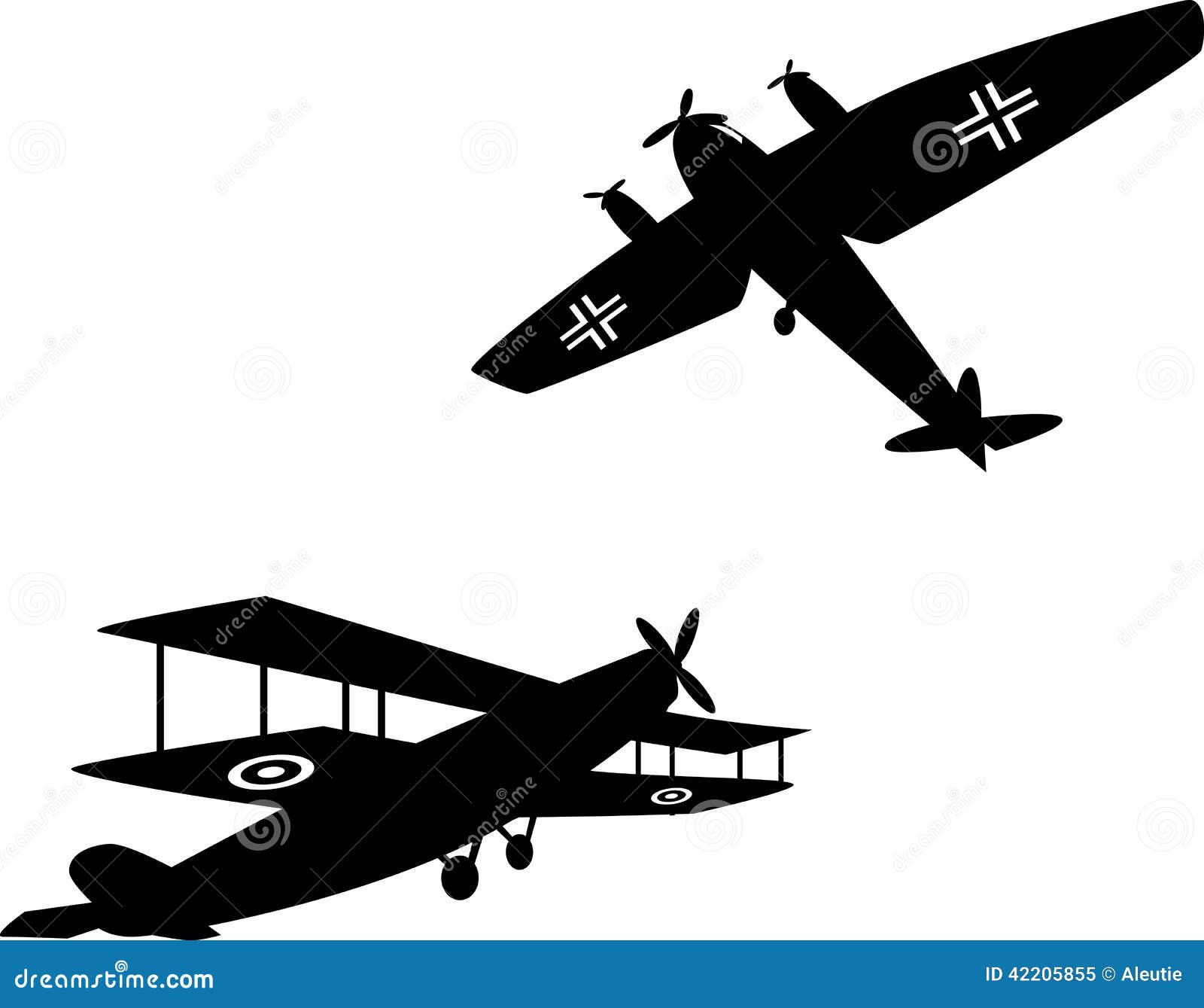 World War One Planes Stock Illustration - Image: 42205855