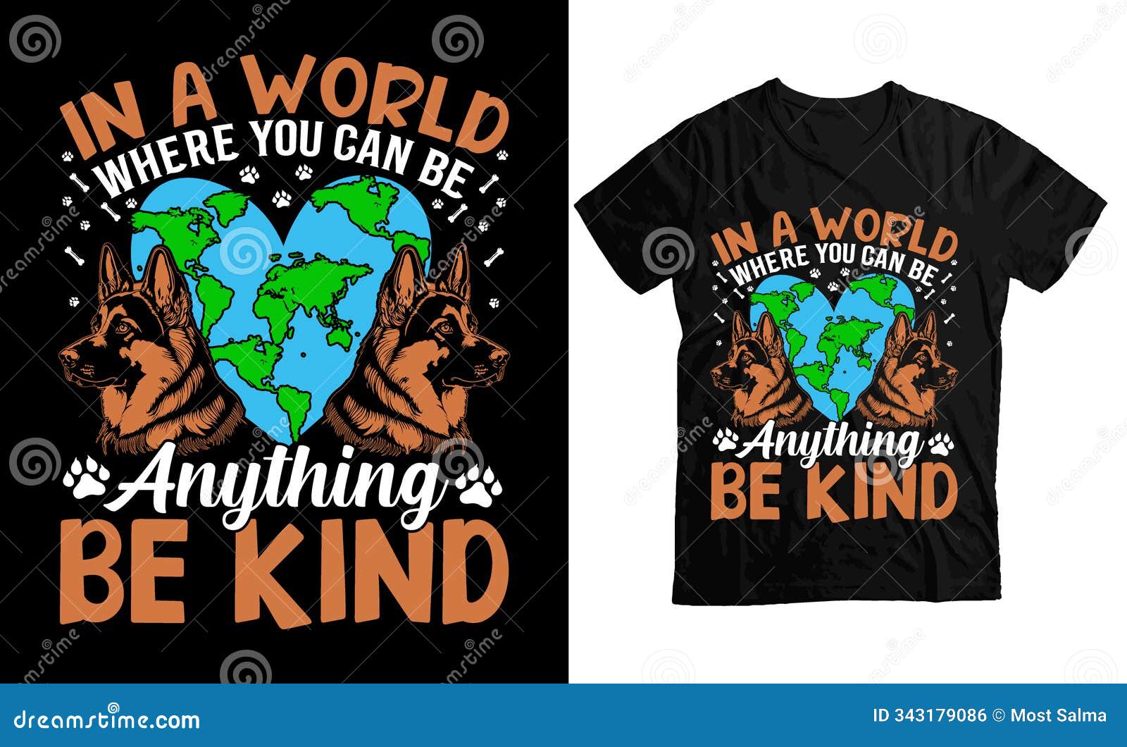 in a world where you can be anything, be kind â german shepherd kindness 