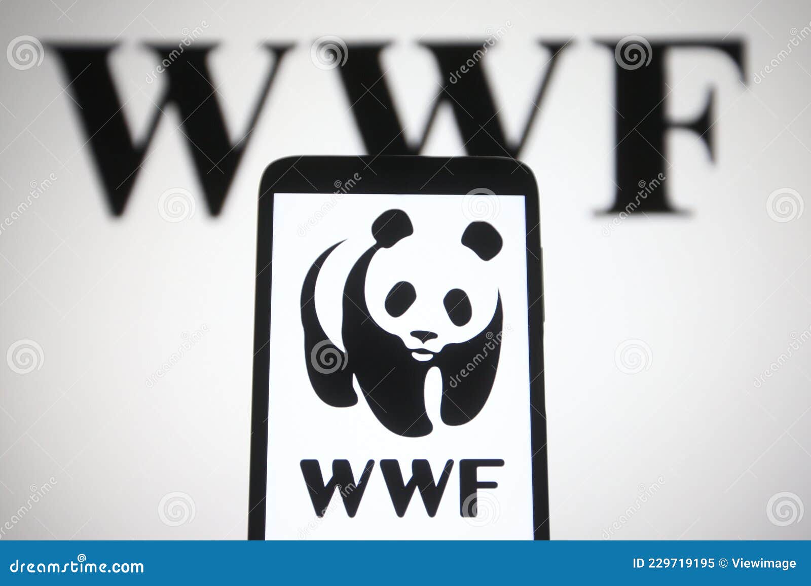 Wide for WWF Logo Editorial Image - Image black, world: 229719195