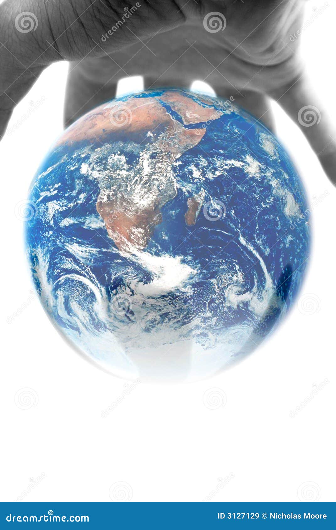 World at your fingertips stock image. Image of sphere 3127129