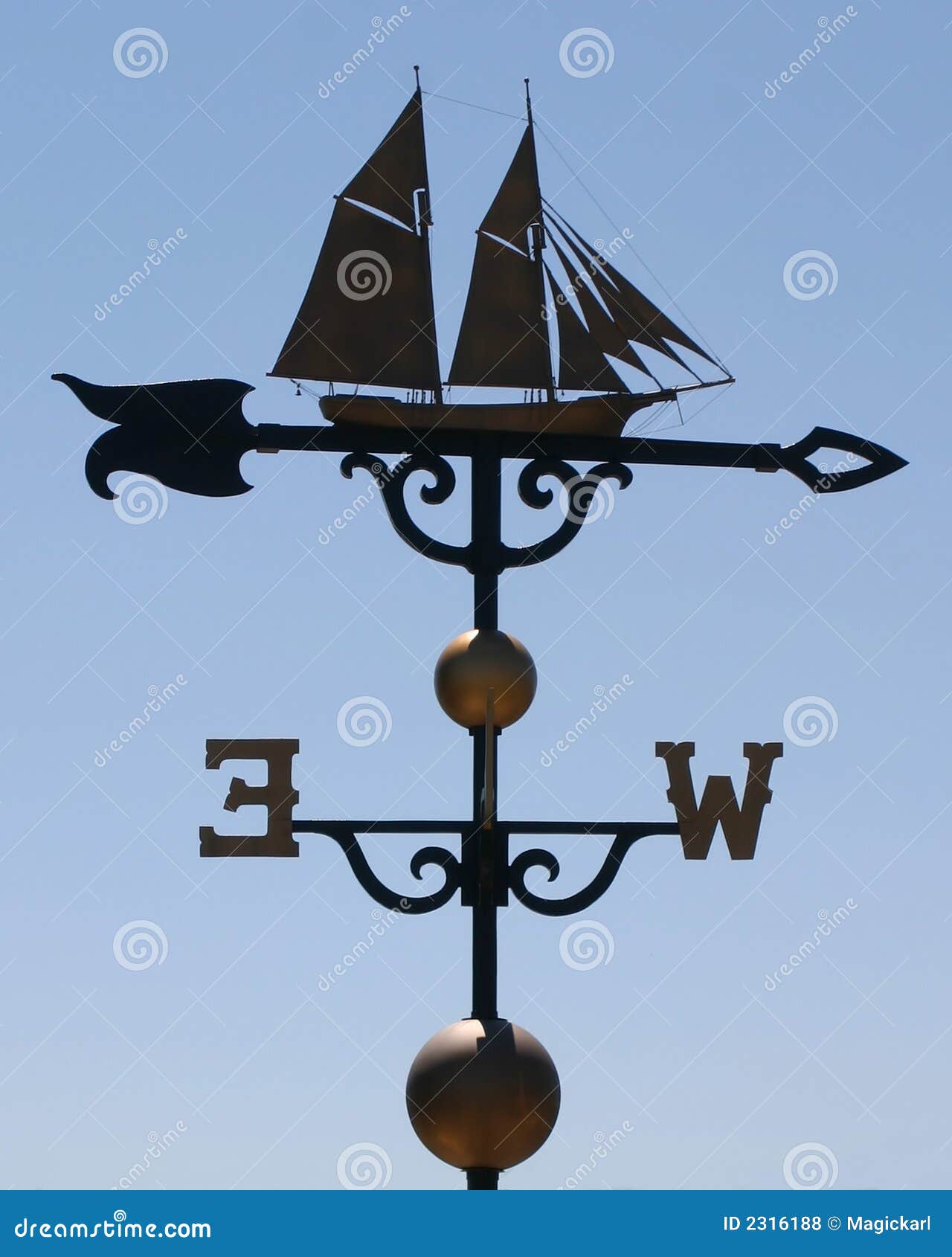 Worlds Largest Weathervane stock photo. Image of east 2316188