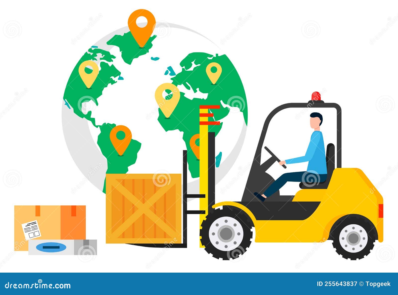 international delivery, worldwide shipment 