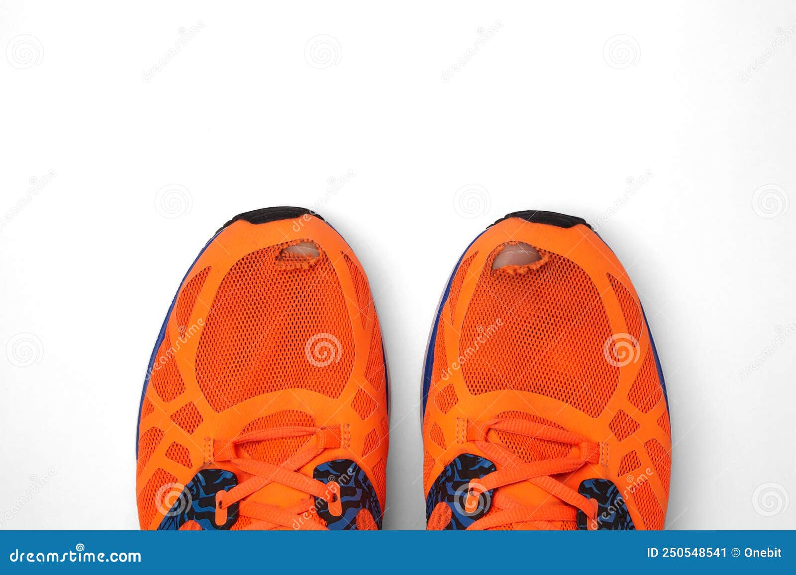 Worn, Holey Running Shoes with Real Legs Sticking Out of Them. daily ...