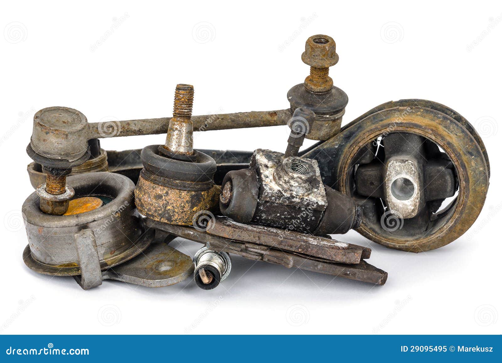 Worn out auto parts stock image. Image of transportation 29095495