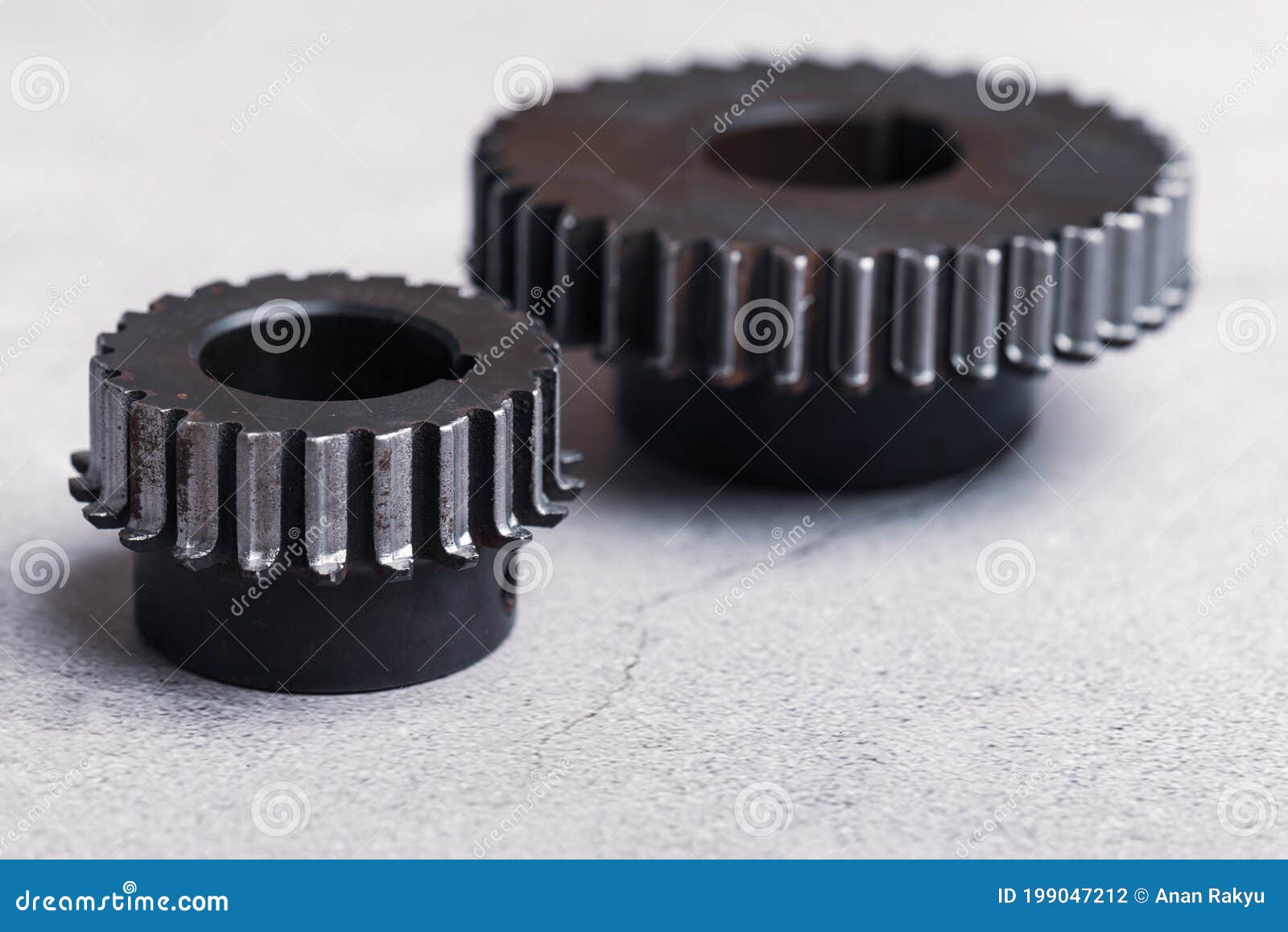 Worn Out Chipped Gears that Need To Replace because Teeth Damaged Due