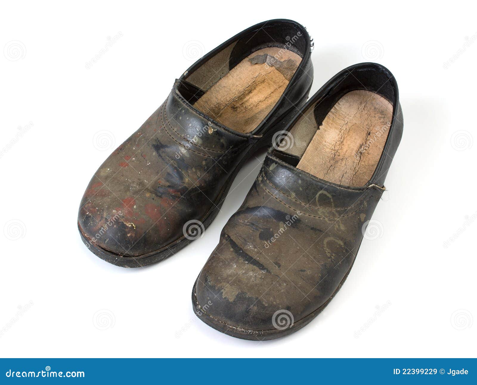Worn out clogs stock image. Image of used, mens, shoe - 22399229