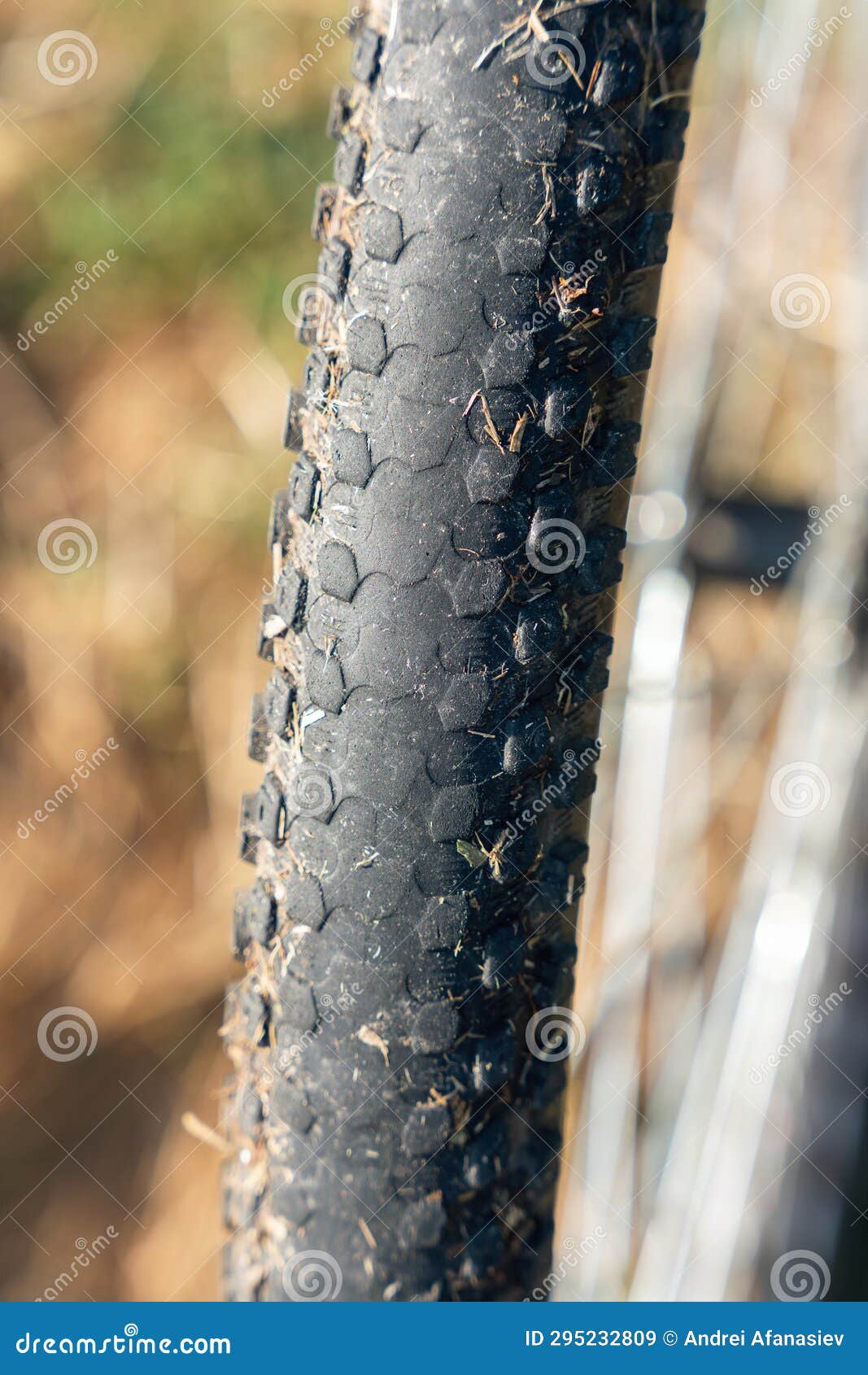 Worn Out Tread on an Old Bicycle Tire Stock Image Image of tire, road 295232809