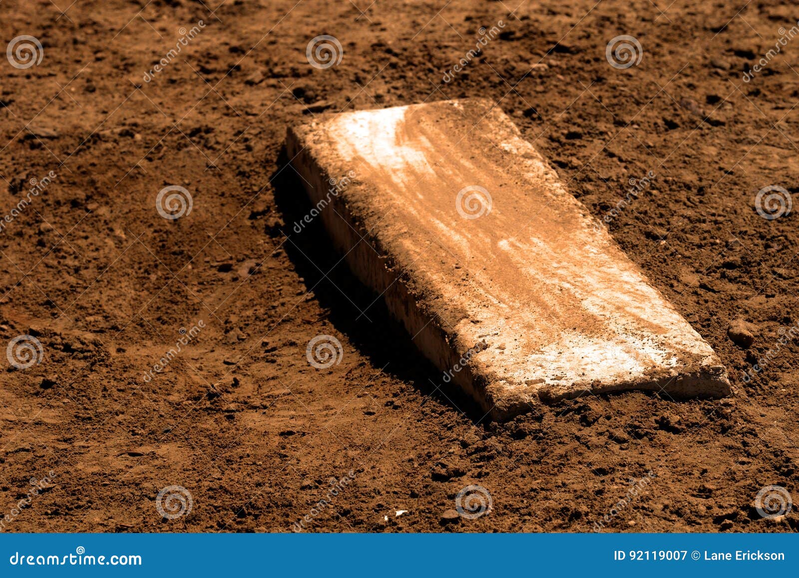 Worn Pitcher`s Mound with Fresh Dirt Baseball Stock Image Image of