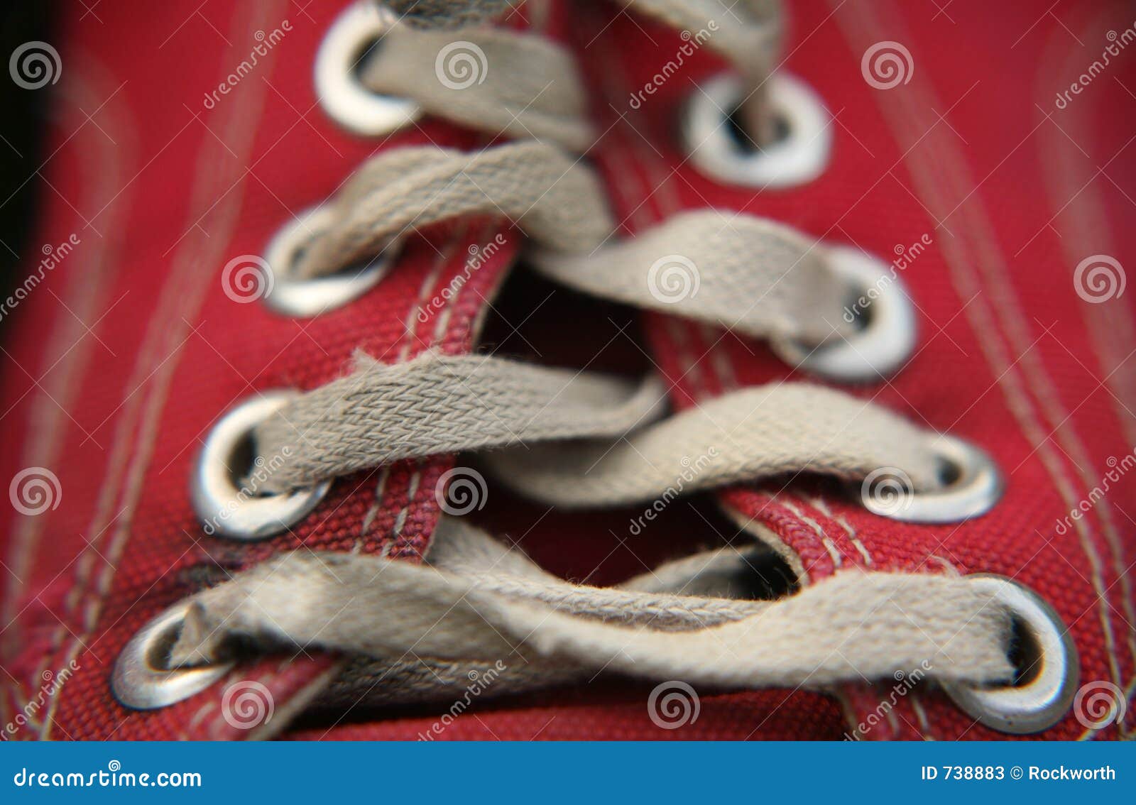 Worn shoe and laces stock image. Image of macro, grubby 738883