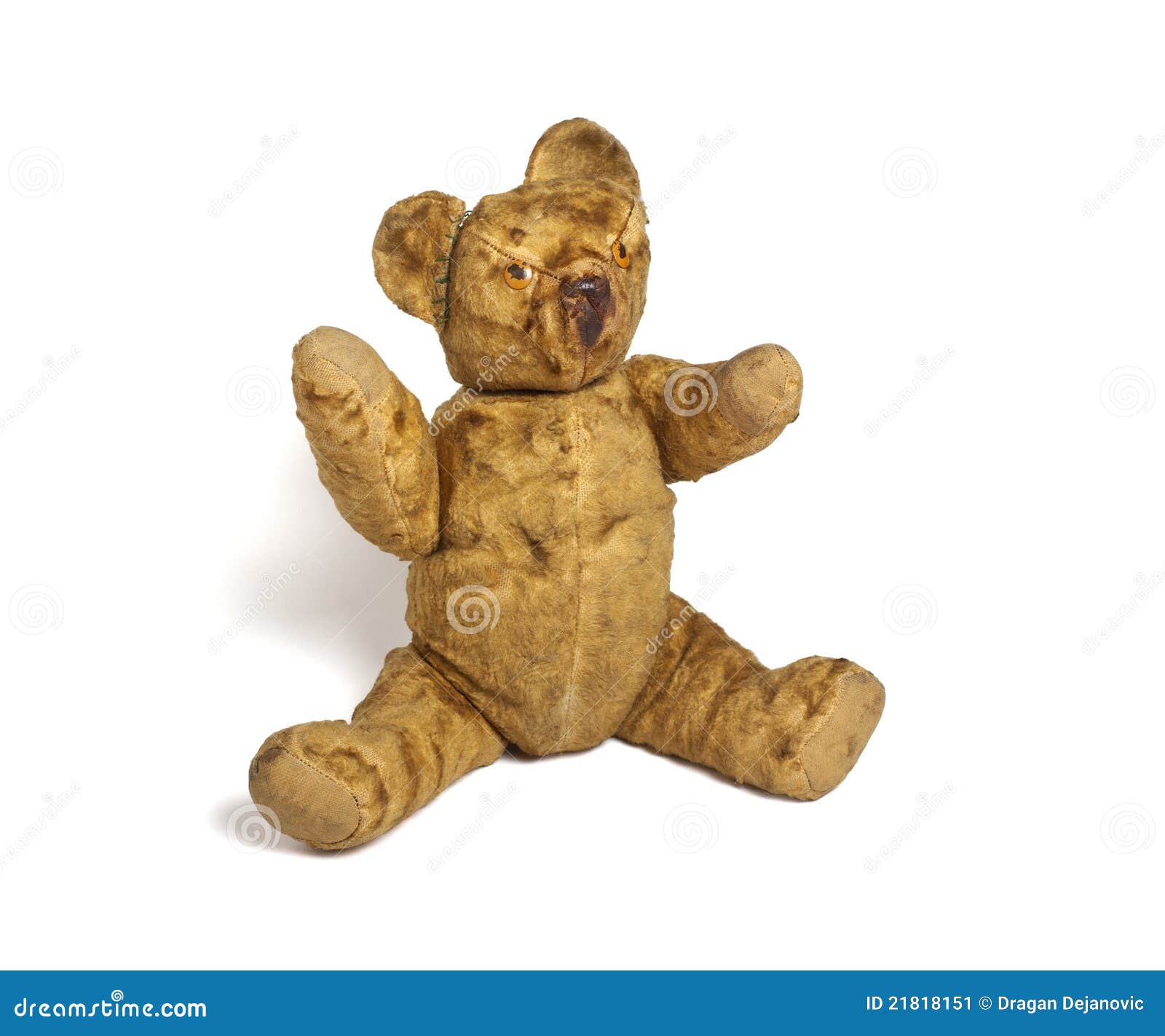 Creepy Teddy Bear Eyes Stock Photo