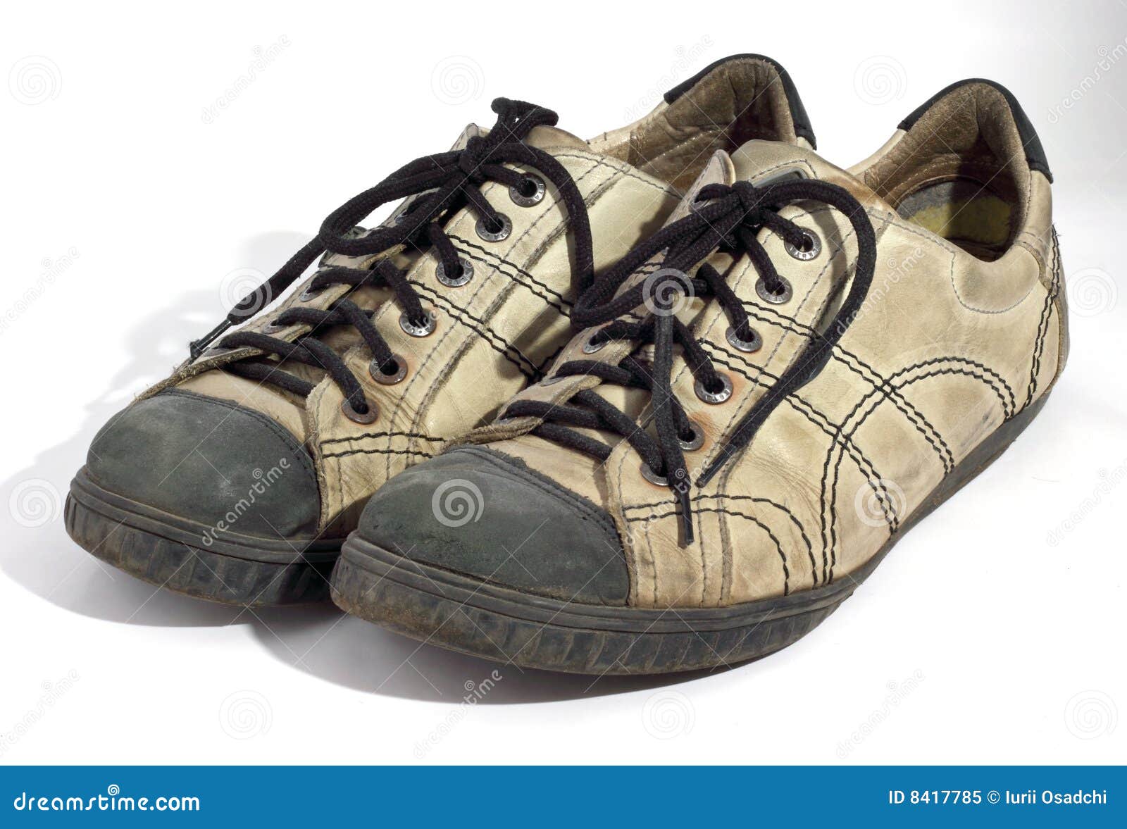 Worn white shoes stock image. Image of used, attractive - 8417785