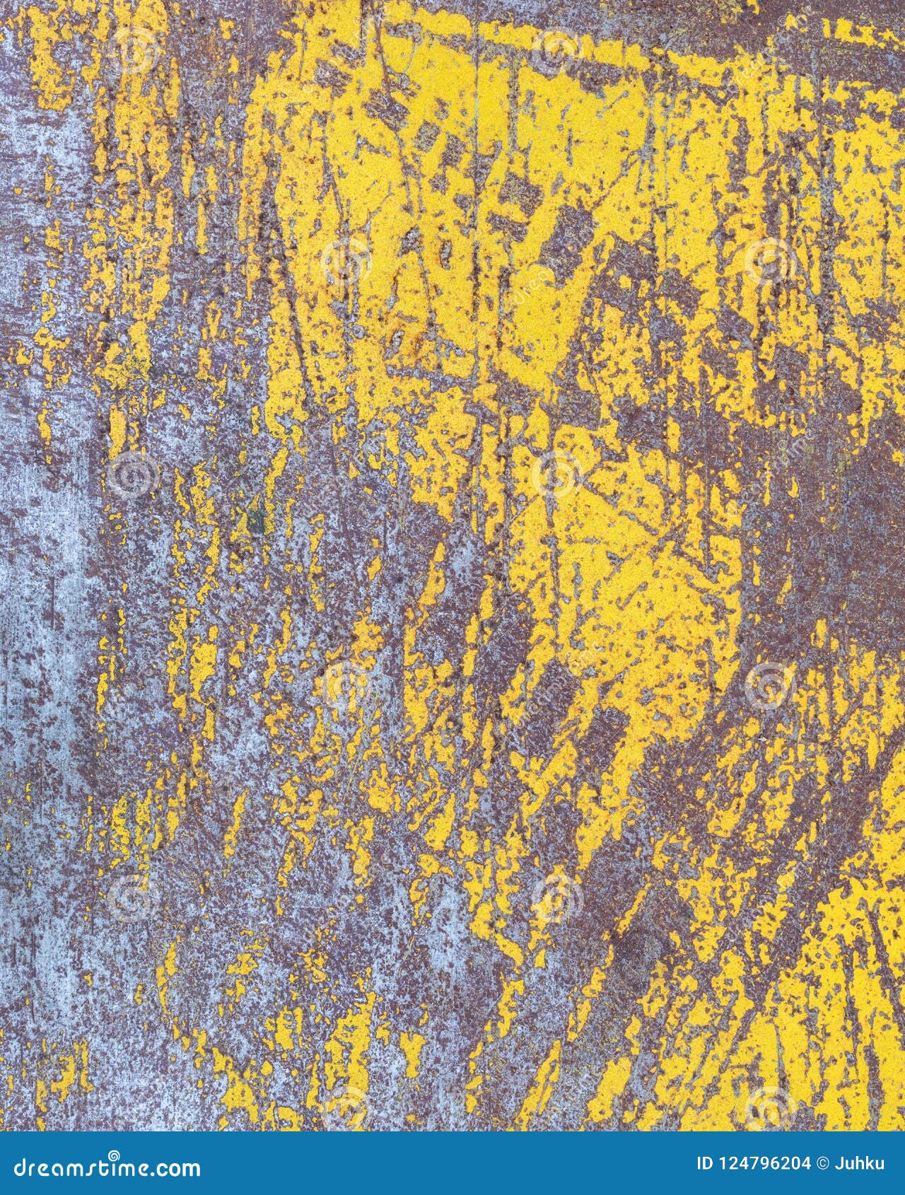 Worn Yellow Paint On Metal Sheet Texture Stock Photo Image of