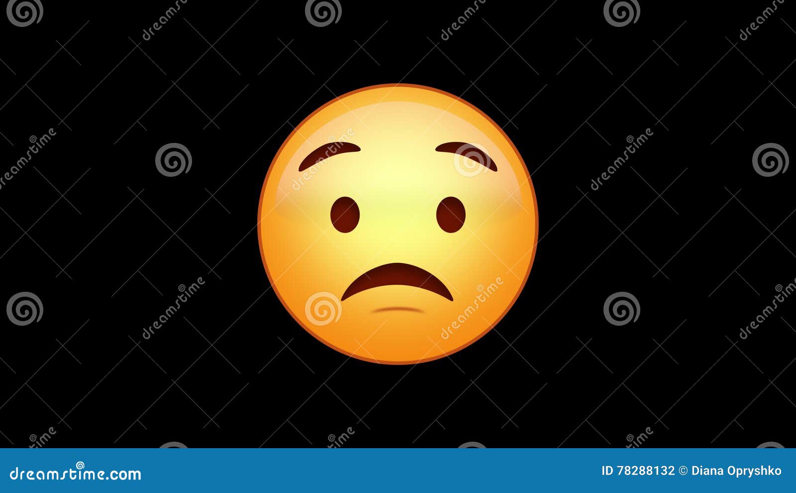 Worried Emoji Animated Loops with Alpha Channel Stock Footage - Video of  computer, group: 78288132