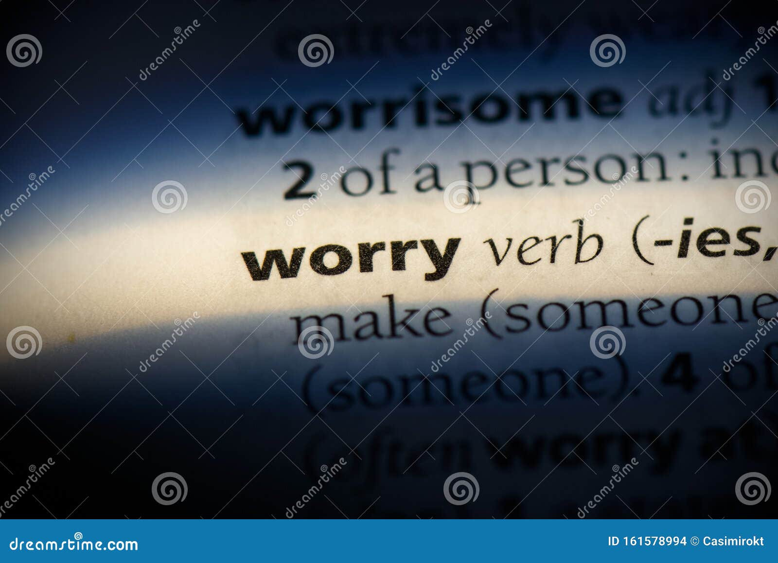 Worry stock photo. Image of language, vocabulary, english 161578994