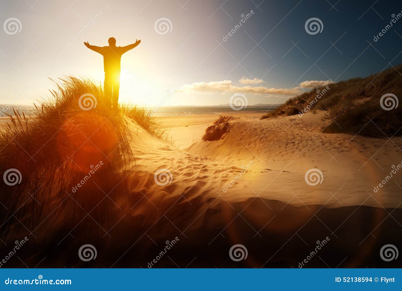 worship and praise on a beach