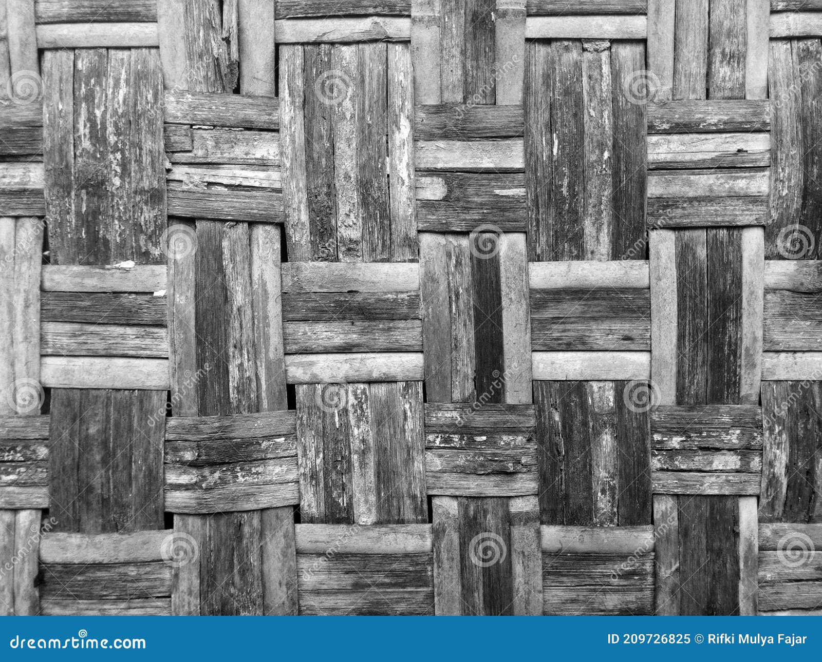 Woven Bamboo Used for House Walls in Ancient Times Stock Image Image