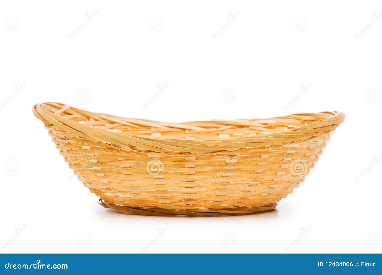 Woven Basket Isolated on the White Stock Photo Image of weave