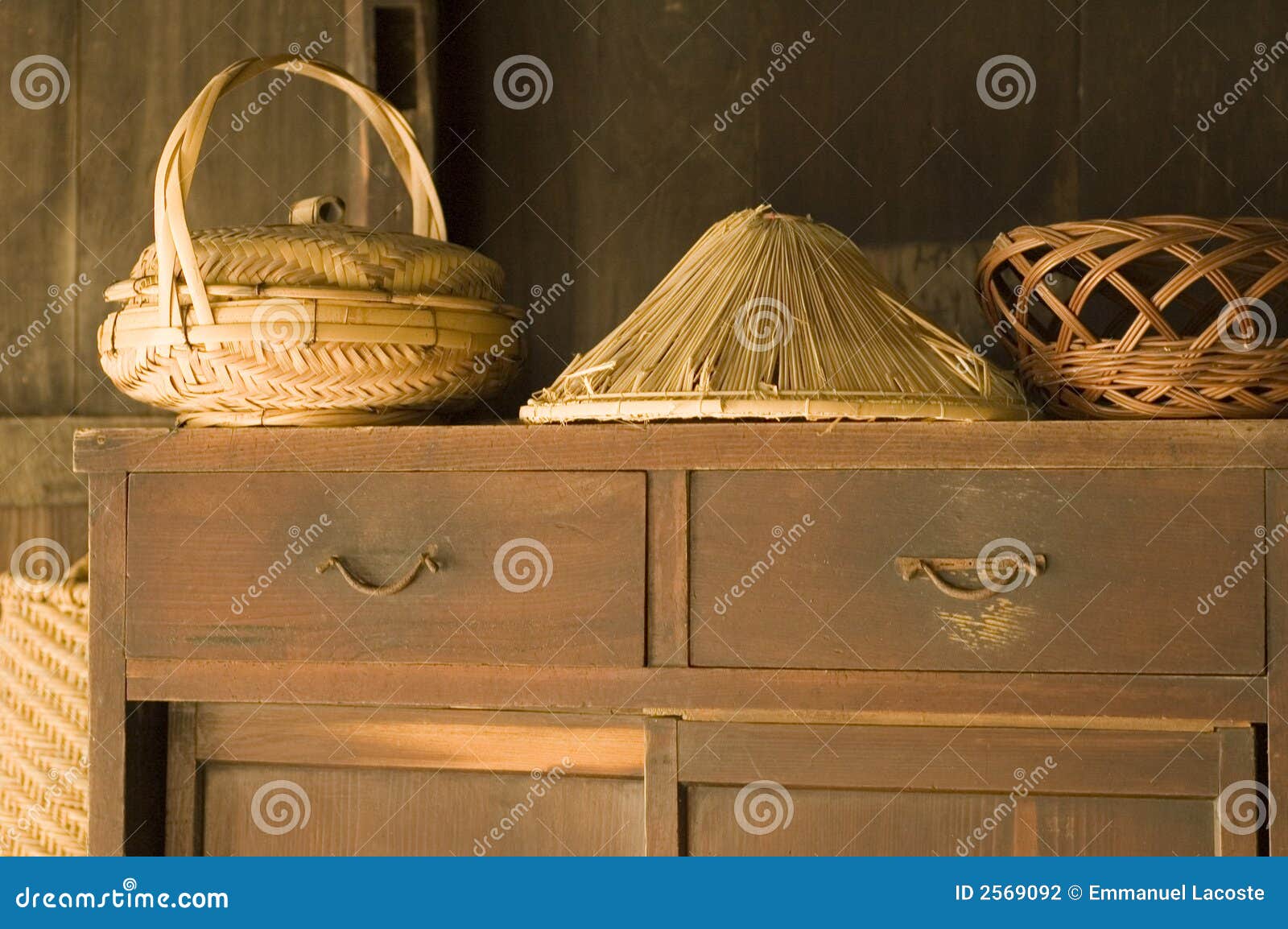 Woven baskets stock photo. Image of traditional, japanese 2569092