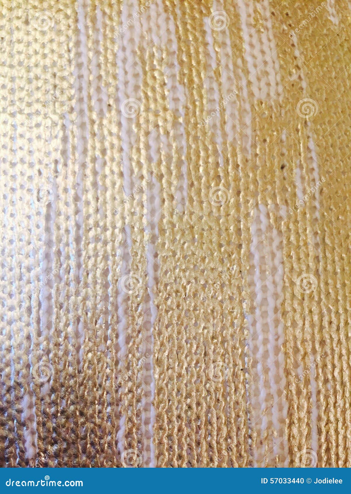 Woven Knitted Fabric Texture with Gold Paint Stock Photo Image of