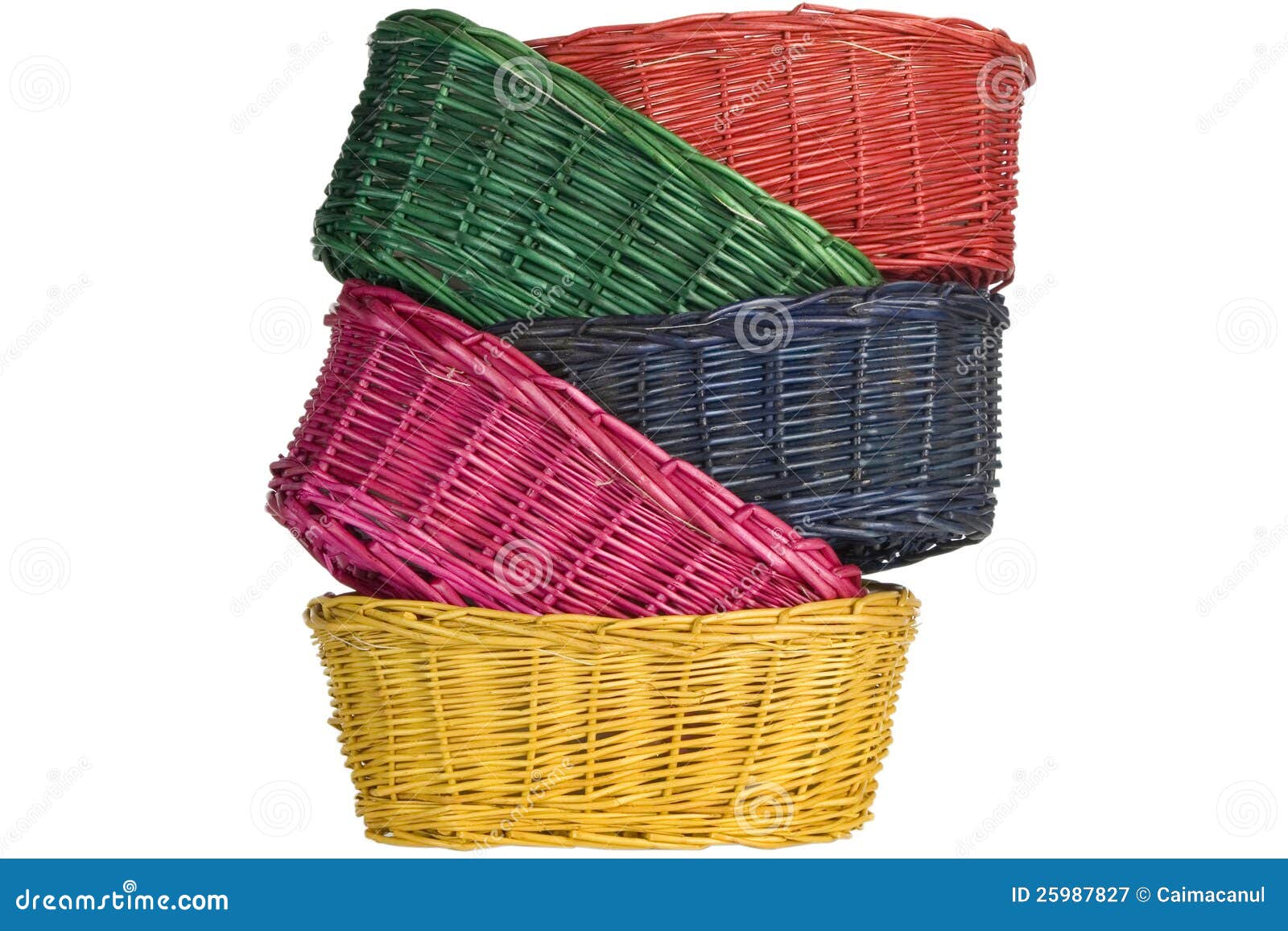 Woven straw baskets stock image. Image of object, pattern 25987827