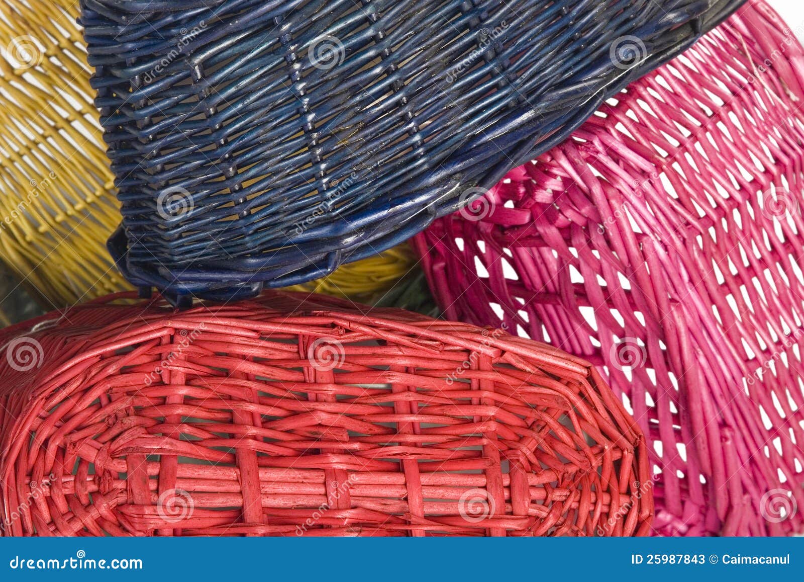Woven straw baskets stock image. Image of handmade, traditional 25987843