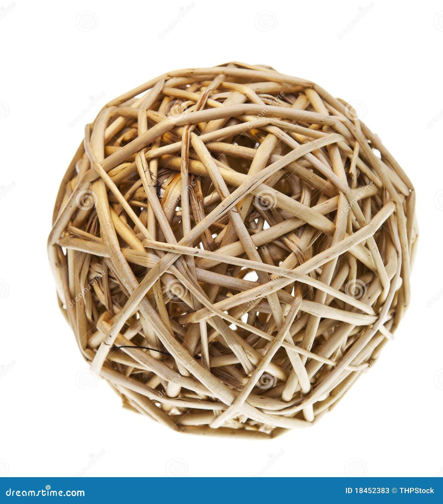 Woven Wicker Balls stock image. Image of nature, brown 18452383