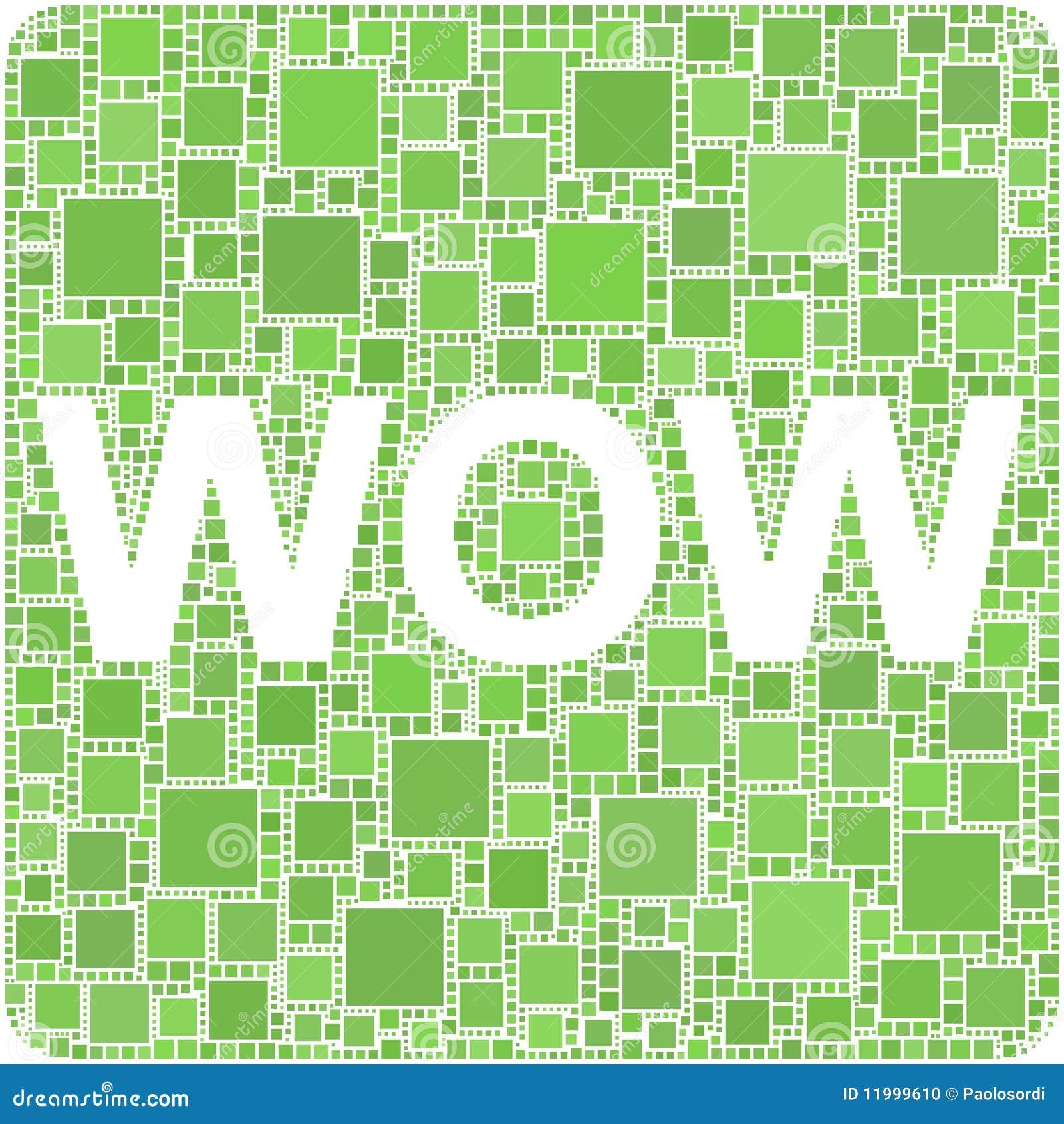 WOW! vector illustratie. Illustratie bestaande uit pret - 11999610