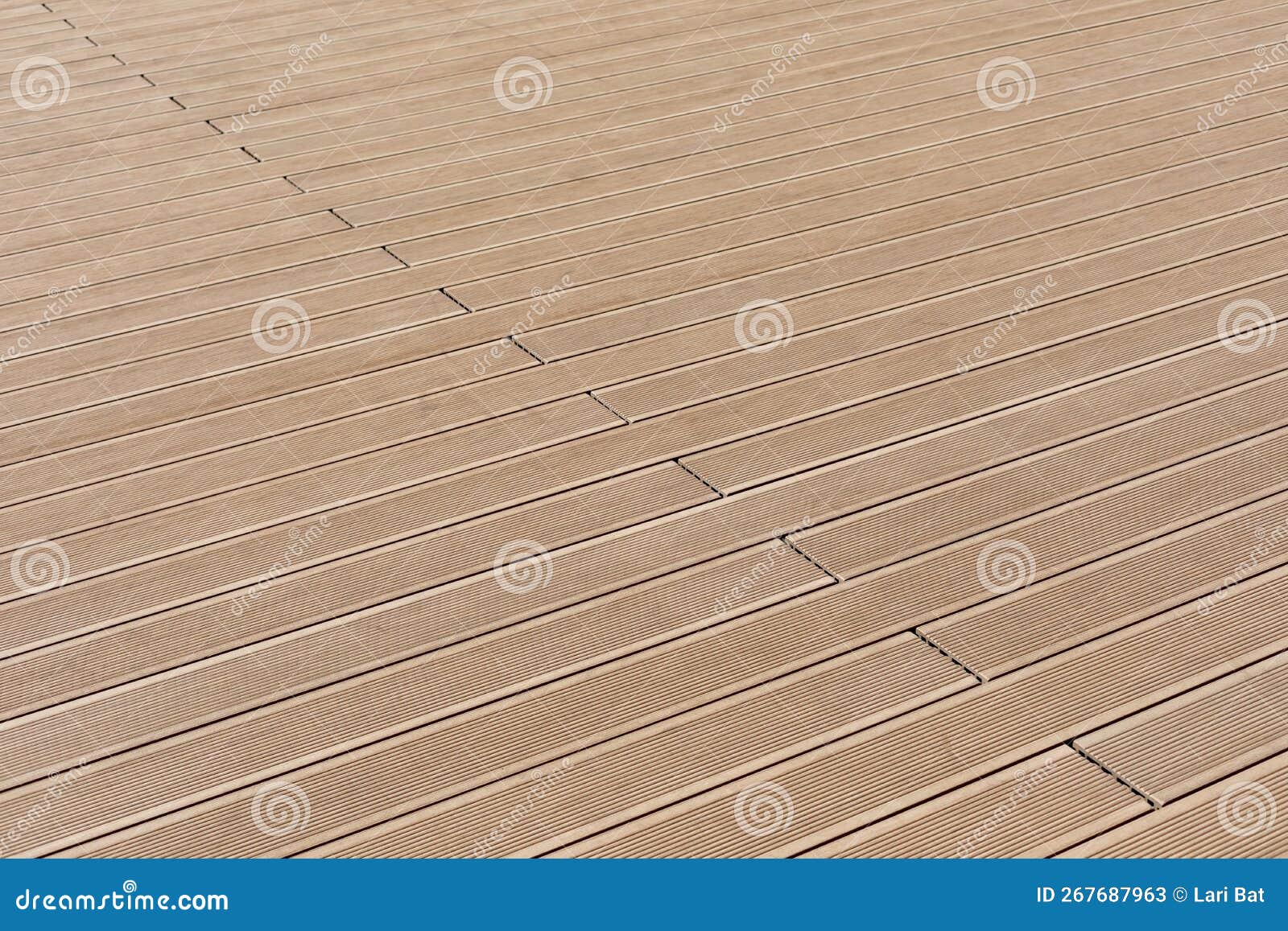 Wood Plastic Composite Decking Boards. Decking Board, Diagonal Laying. Building Background
