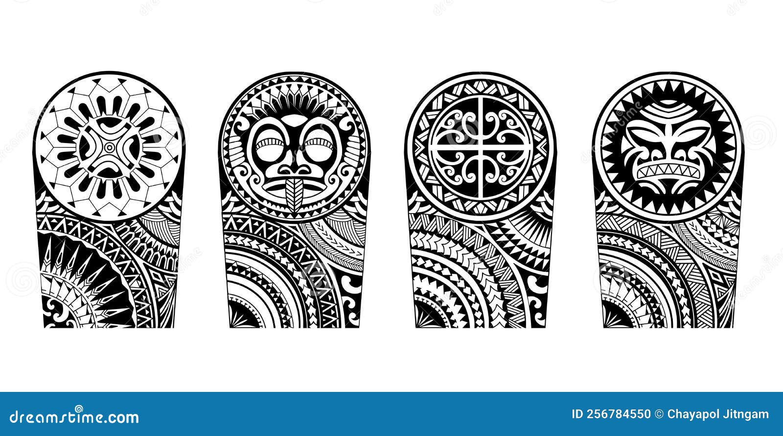 Premium Vector | Wrap around arm polynesian tattoo design pattern  aboriginal samoan illustration eps10