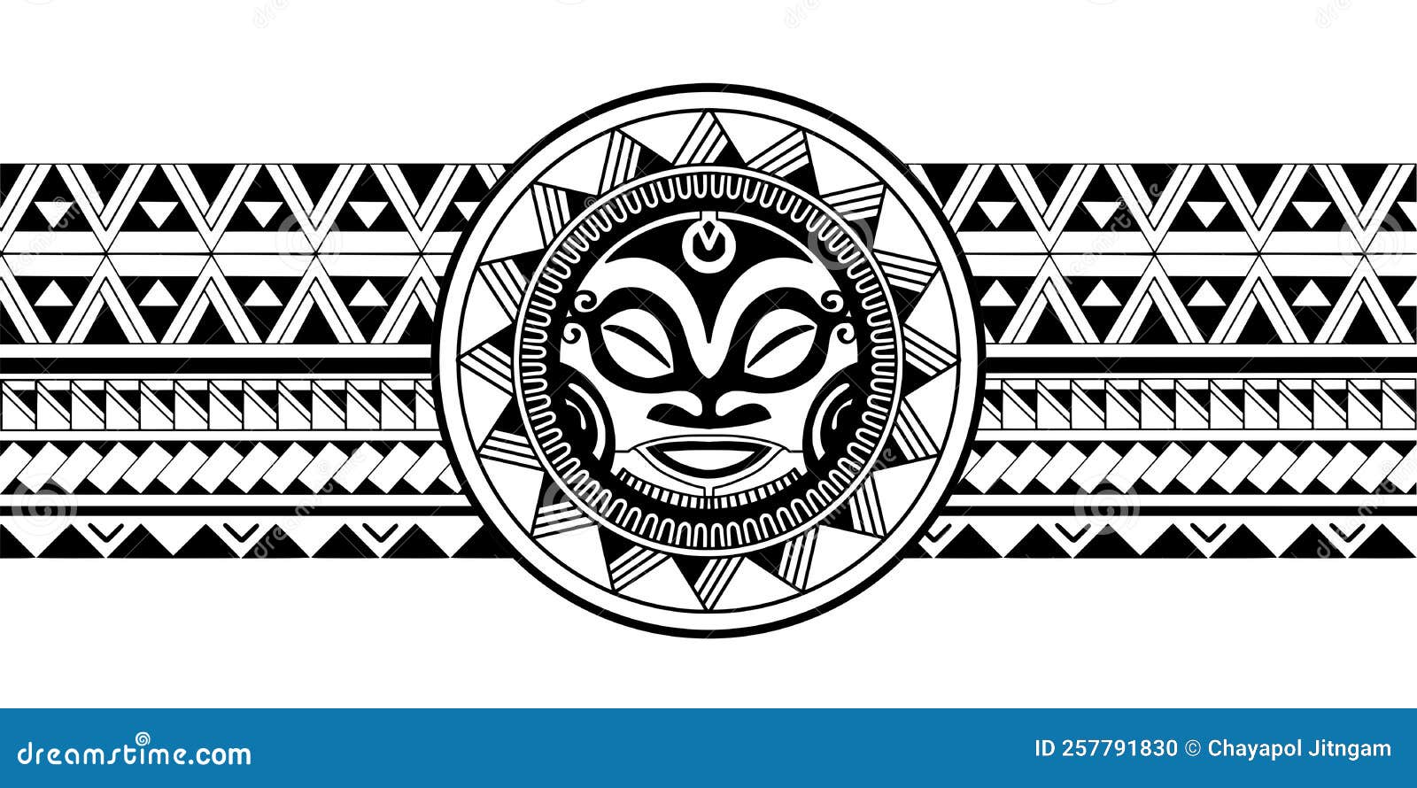 Wrap Around Arm Polynesian Tattoo Design. Stock Vector - Illustration of maori, ornamental: 257791830 Wrap Around Arm Polynesian Tattoo Design. Stock Vector - Illustration of maori, ornamental: 257791830
