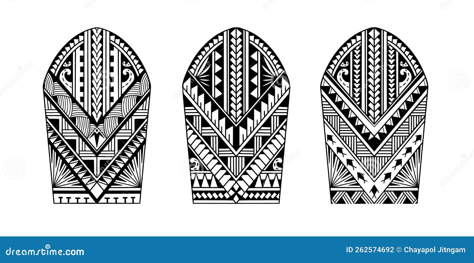 Polynesian ornament suitable for sleeve tattoo Stock Vector by ©akv_lv  231265628