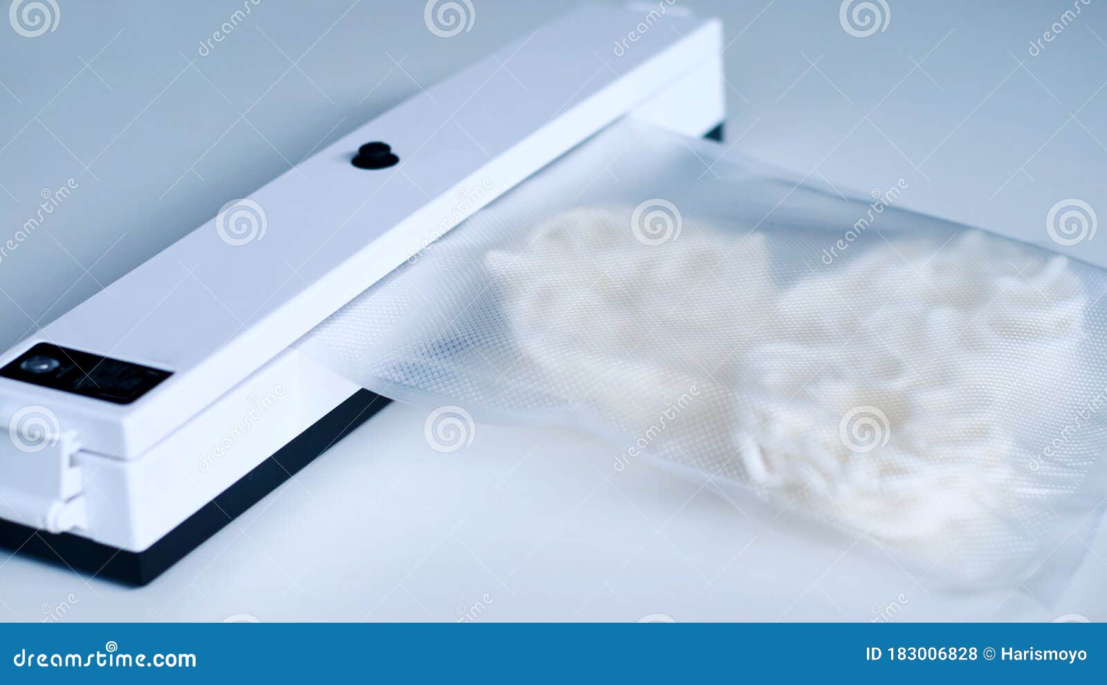 Wrap Food in Vacuum Machine Stock Photo Image of background, work