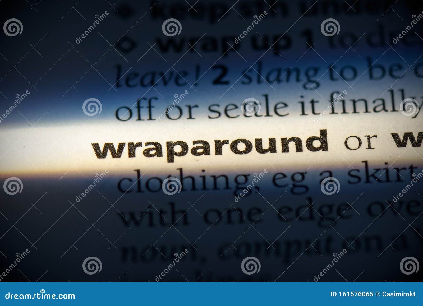 Wraparound stock image. Image of reference, concept 161576065