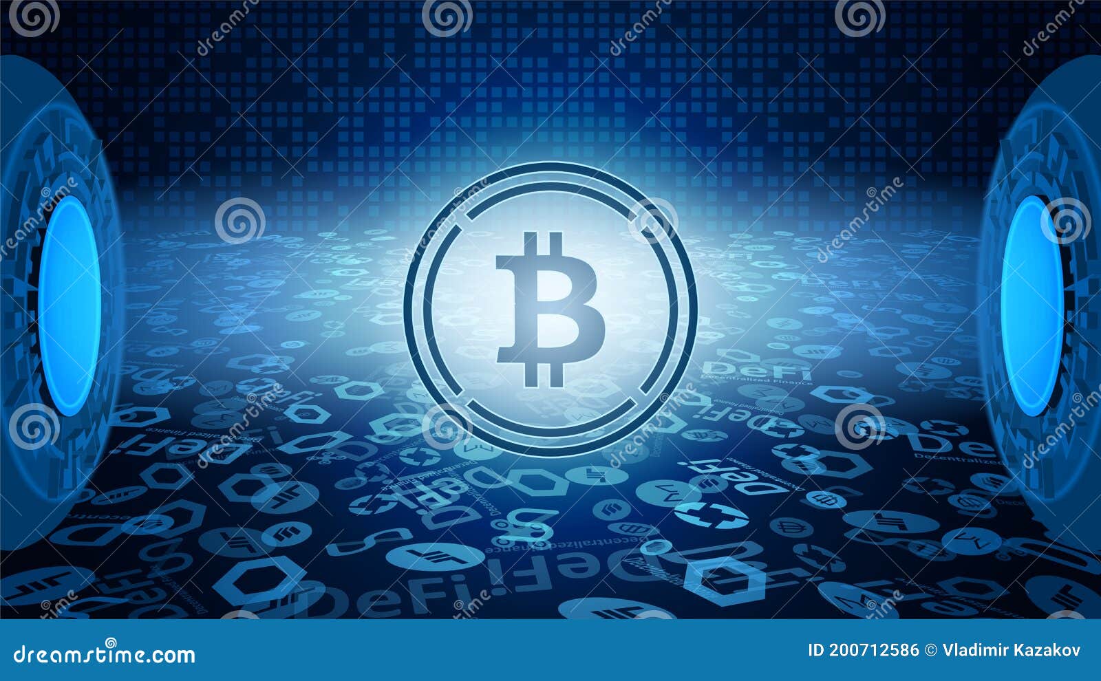 Wrapped Bitcoin WBTC Token Symbol of the DeFi System Shining in the Rays of  Light. Stock Vector - Illustration of graphic, blockchain: 200712586