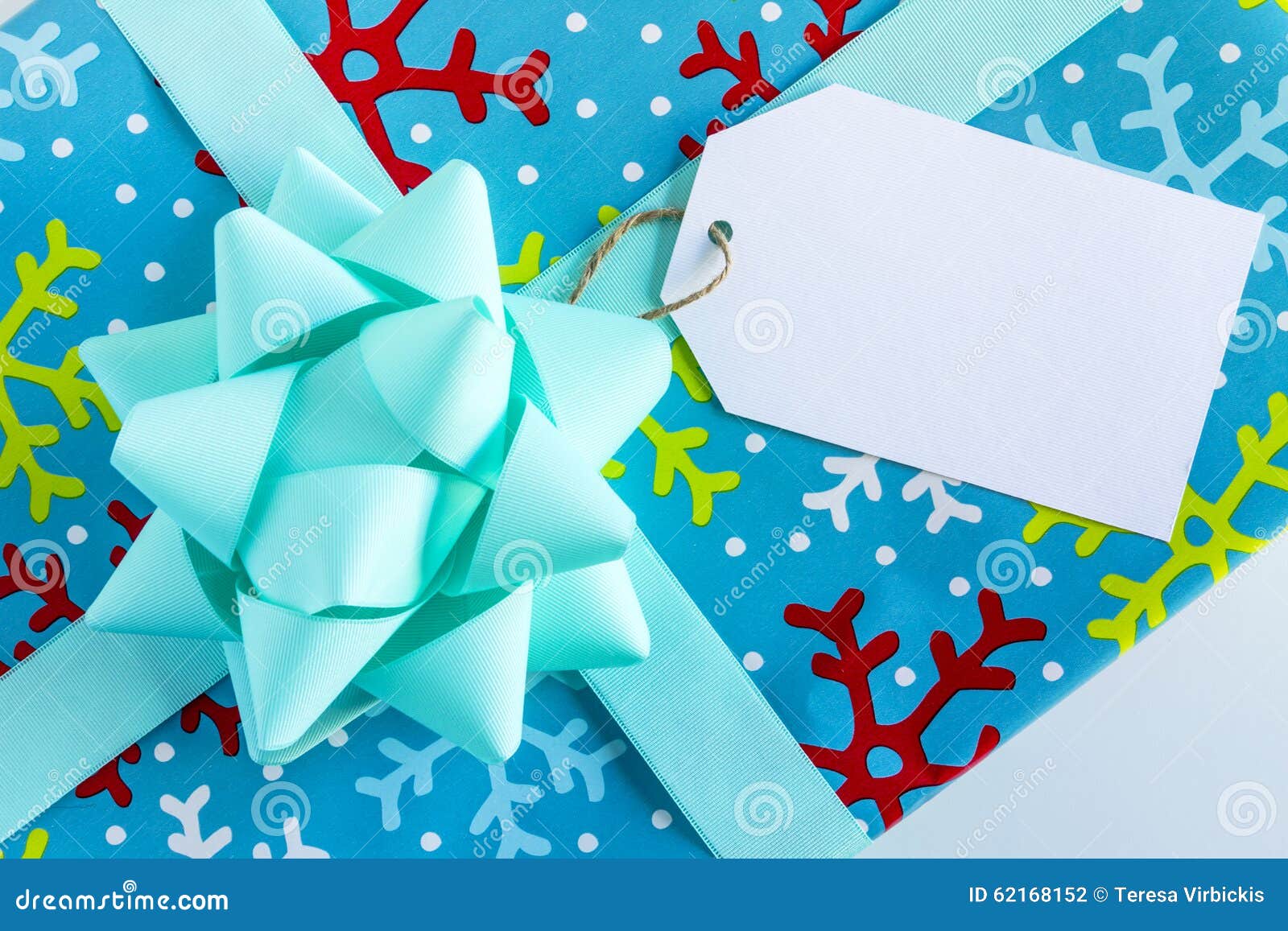 Wrapped Christmas Presents with Tag Stock Photo Image of card ribbon 