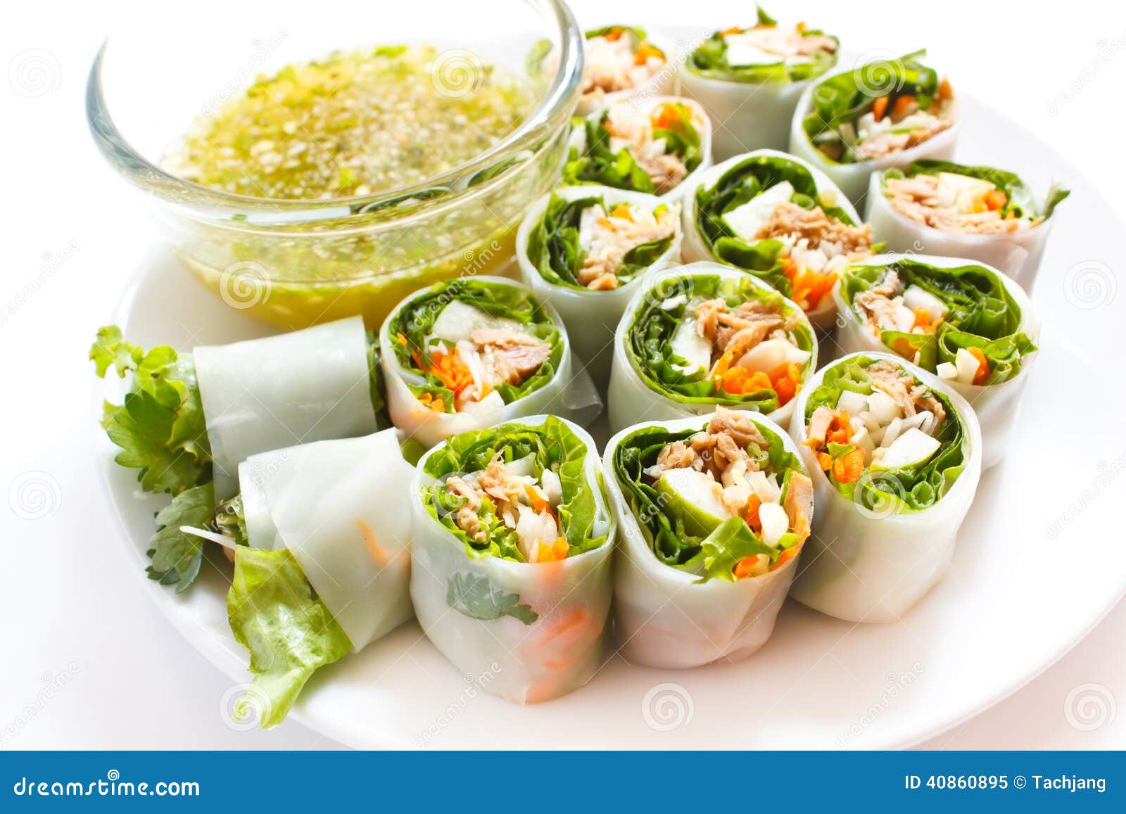 Wrapped Fried Mackerel with Noodles. Stock Image Image of fried