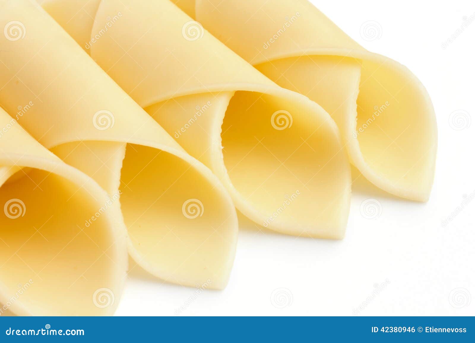 Wrapped Yellow Cheese Slices Stock Photo Image of detail, cheddar 42380946