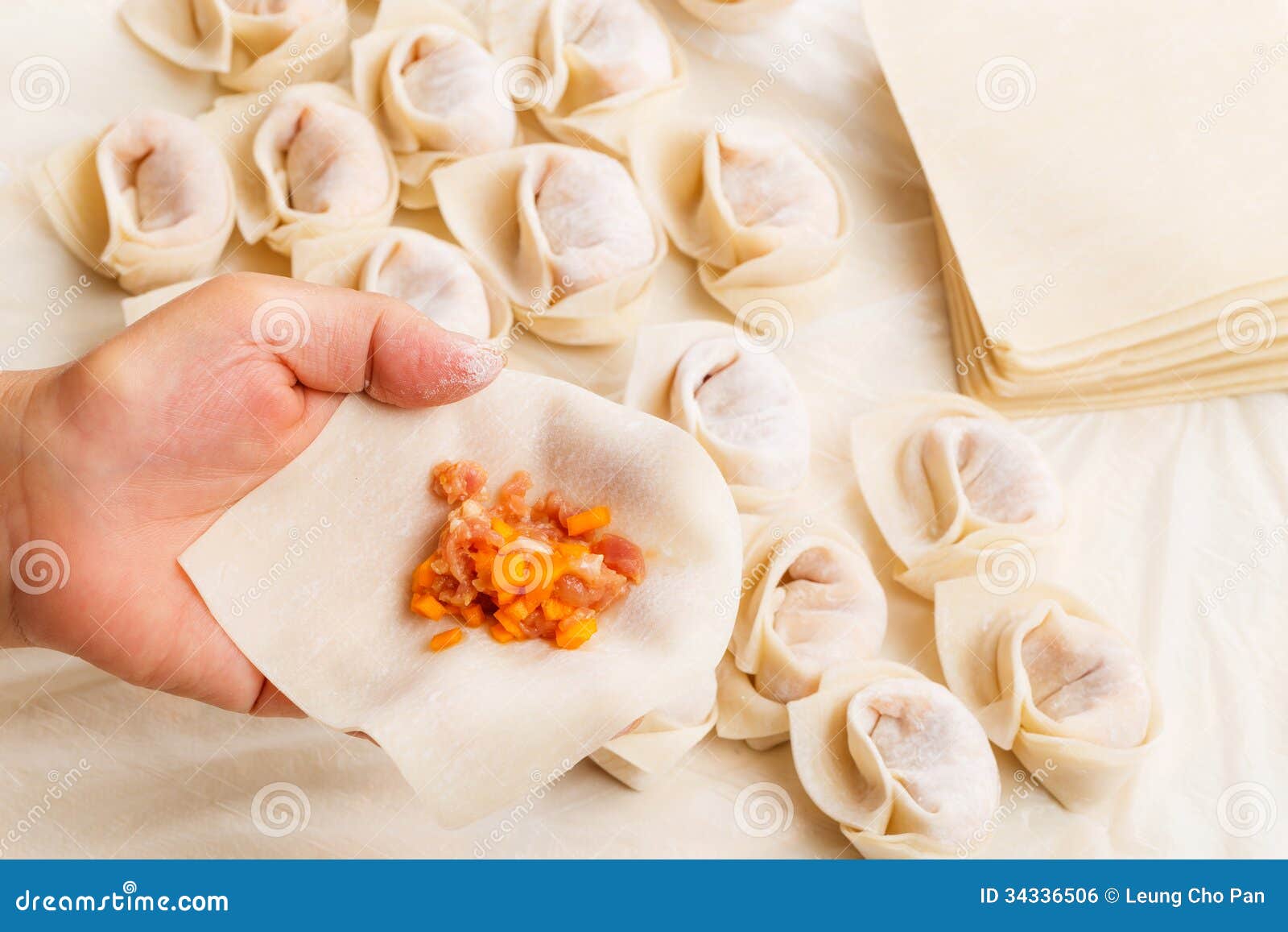Wrapping of Chinese Dumpling Stock Photo Image of festival, lunar