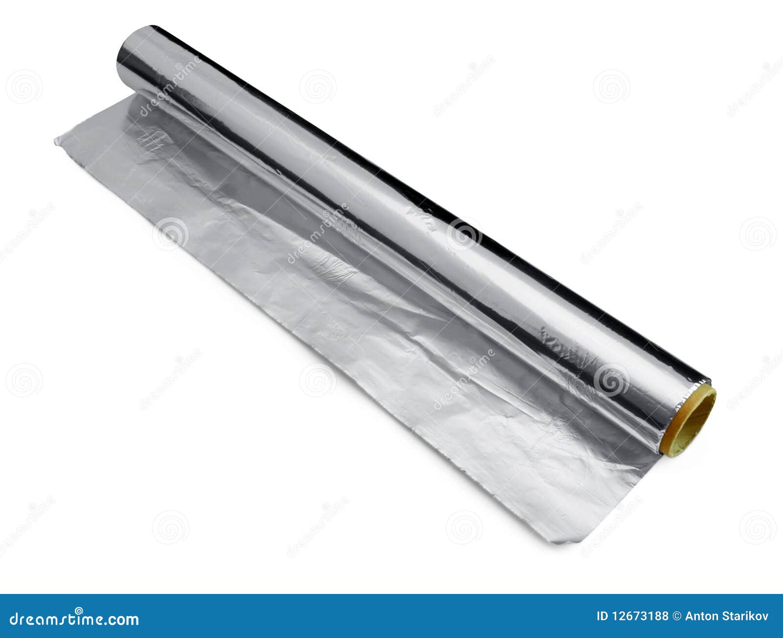 Wrapping food foil stock photo. Image of metallic, white 12673188