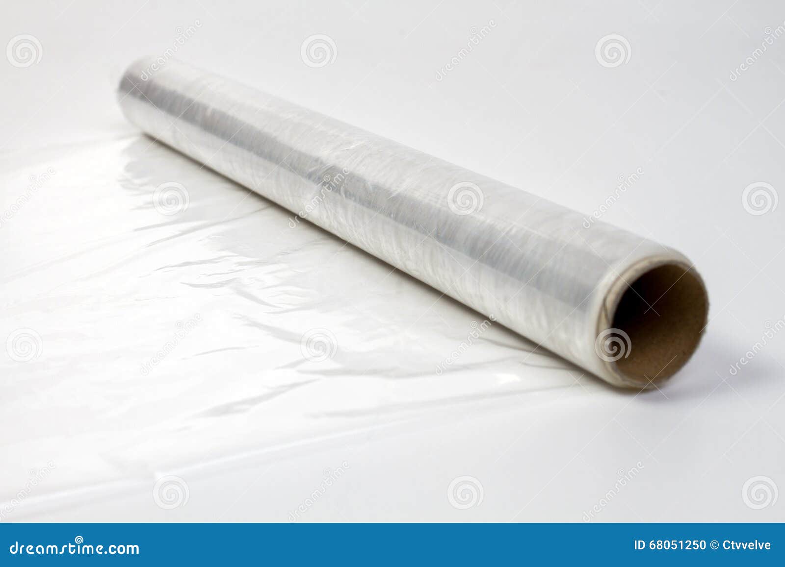 Wrapping Plastic Stretch Film Stock Photo Image of spool, translucent