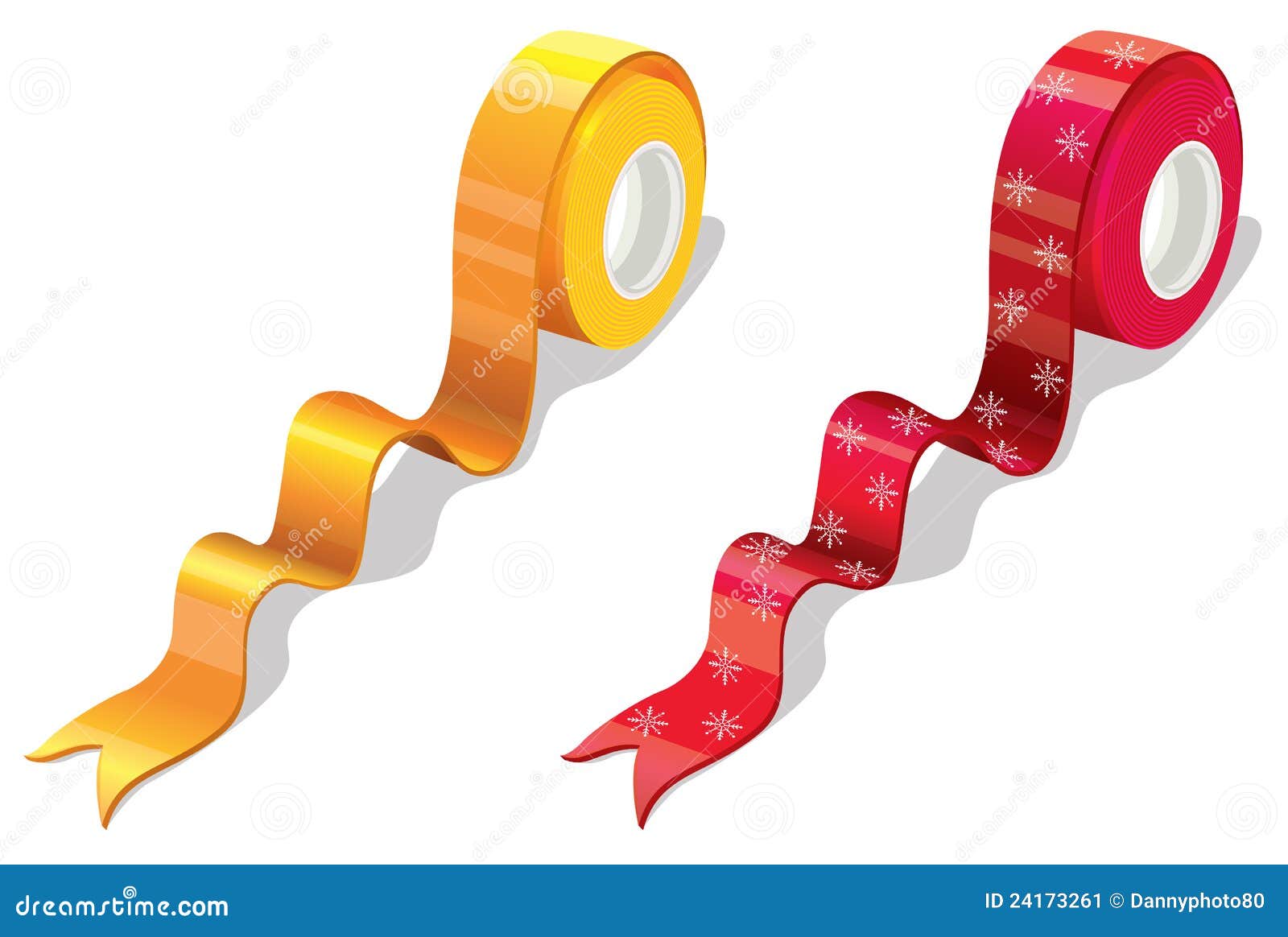 Wrapping tape stock vector. Illustration of snowflakes 24173261