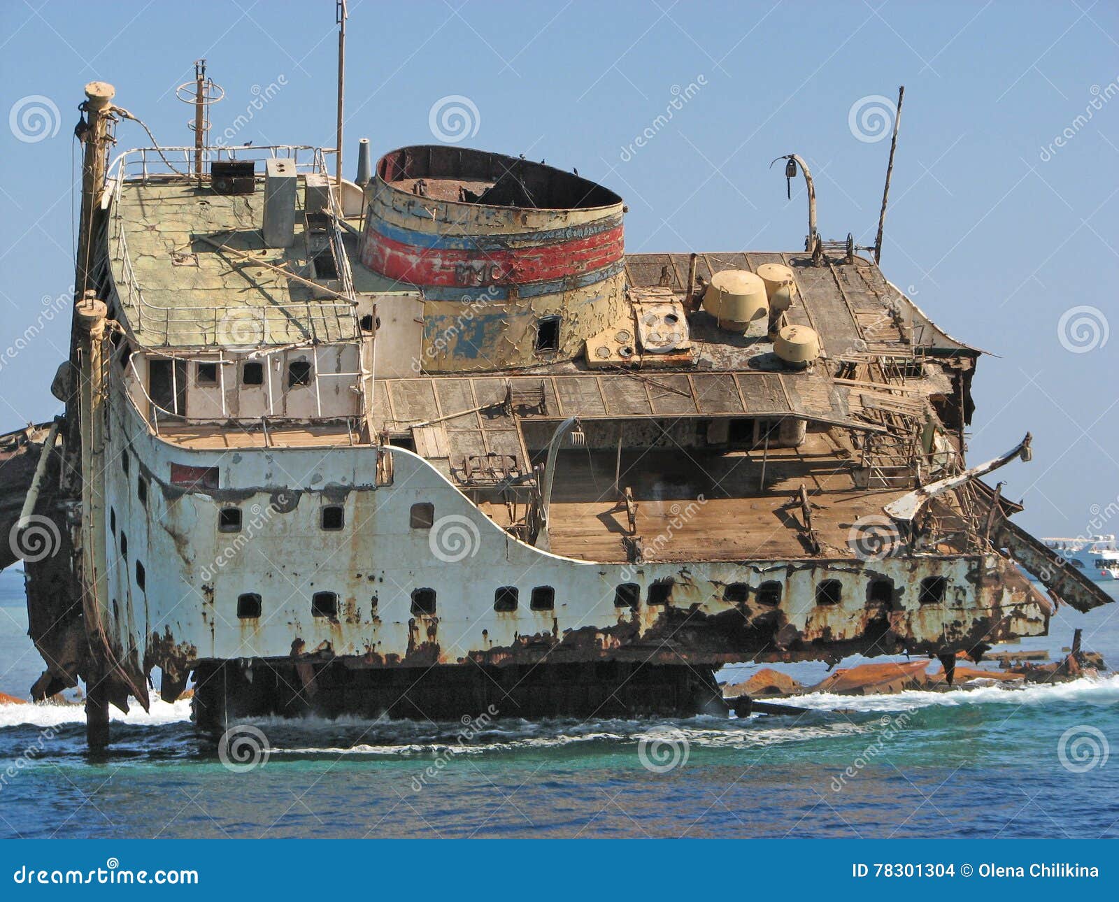 wreak boat. red sea. egypt