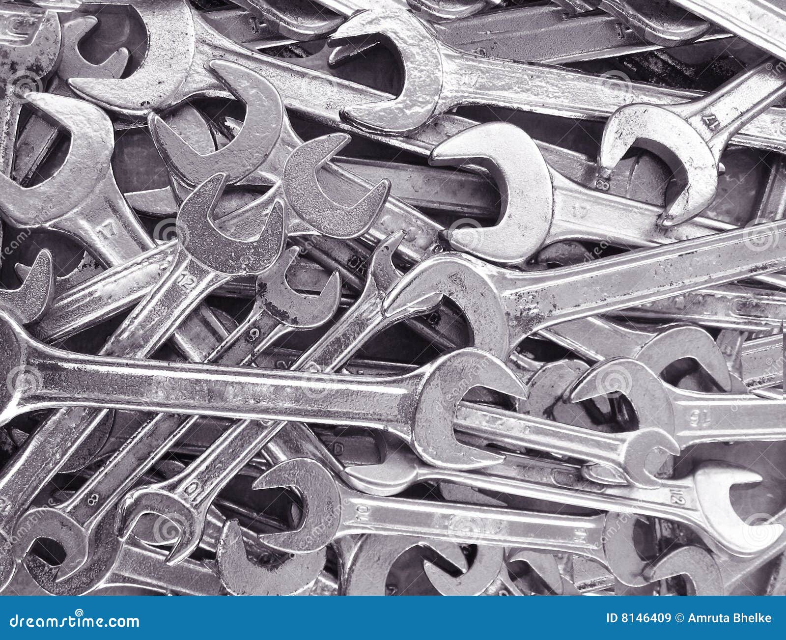  Wrench background  stock image Image of tool  arranged 