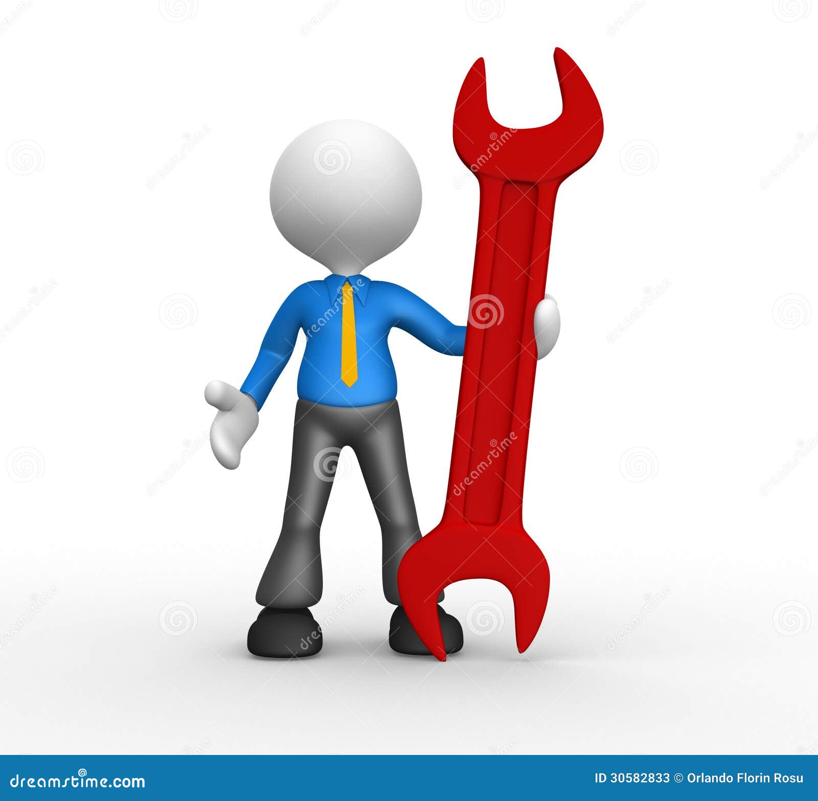 Wrench stock illustration. Illustration of assistance 30582833