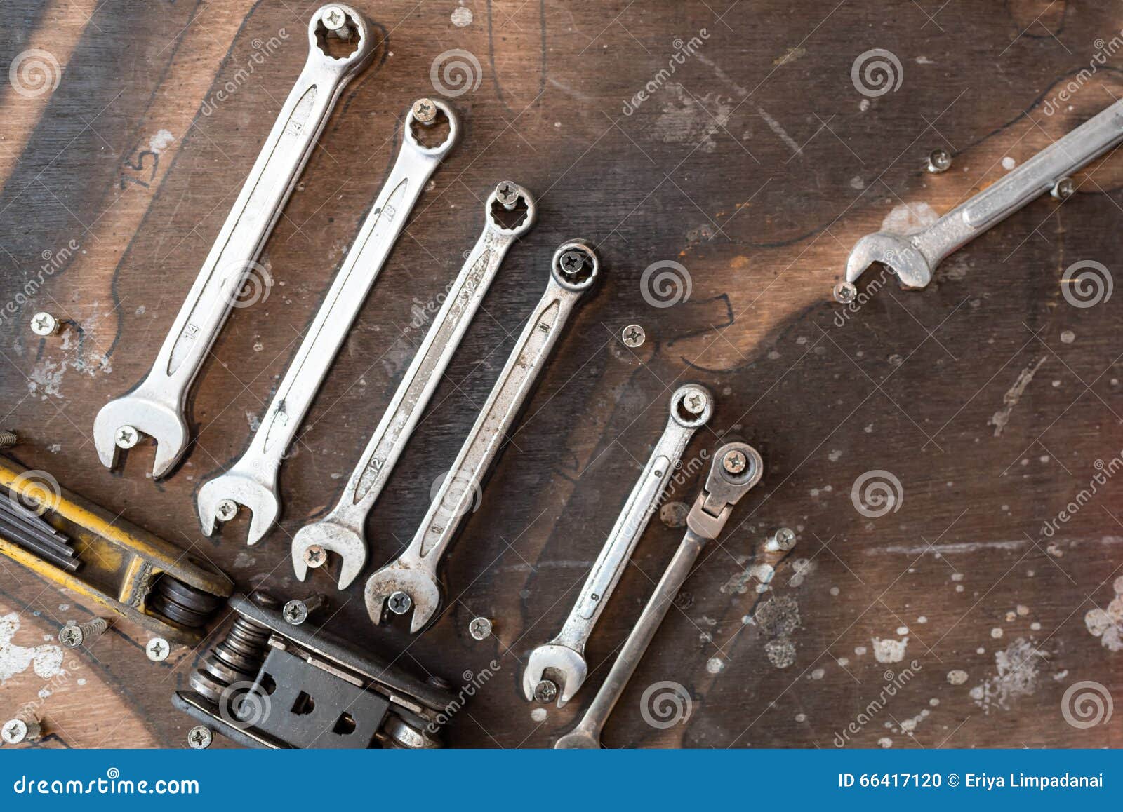 Wrench stock photo. Image of mechanics, automotive, mechanical 66417120